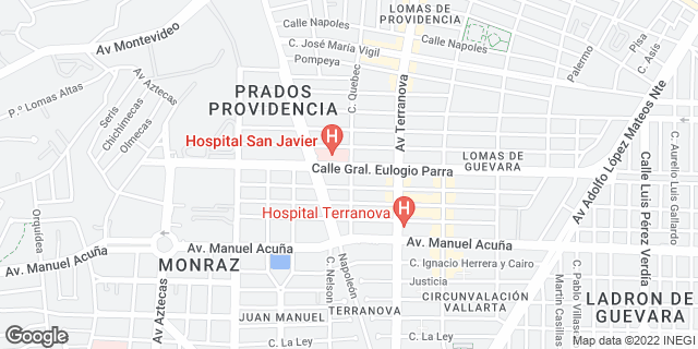 Ubicación consultorio Dr. Rodrigo Gómez